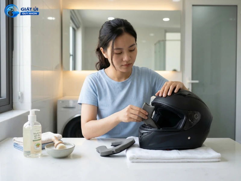Mũ bảo hiểm hôi và cách vệ sinh