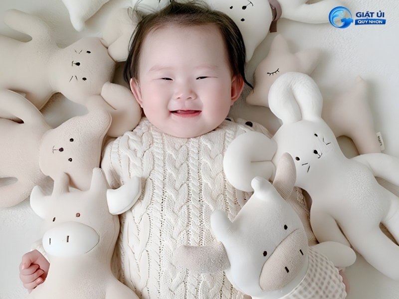 Gấu bông được giặt định kỳ an toàn cho trẻ em