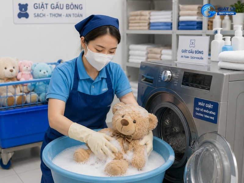 Lưu ý khi đưa gấu bông đi giặt